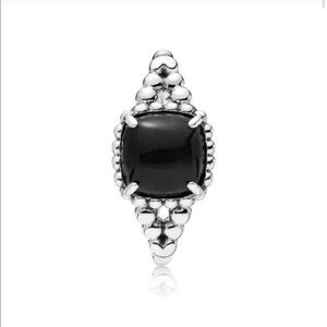 COPY - Pandora Ring Vibrant Spirit Black Crystal